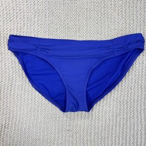 Converse Y2K Bikini Bottom Sz Large Cheeky Royal Blue Ruched Swimsuit Resortwear